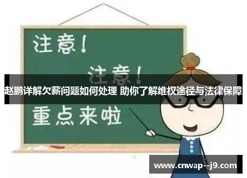 赵鹏详解欠薪问题如何处理 助你了解维权途径与法律保障